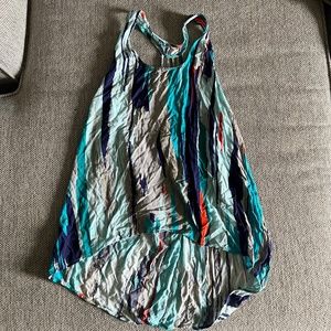 Hang Ten T Back Flowy Asymmetrical Top Size Large